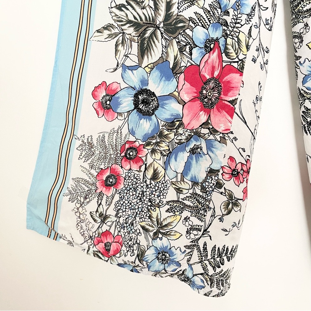 Vince Camuto Beach Women's Floral Pants High Slit Pull-On L Cabana Pool Flowey - Picture 7 of 7